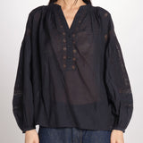 Camicia con nervature NIPOA 2HVA27-V09117 NOIR vanessa bruno 