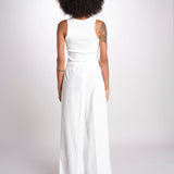 BENDA pantalone con pinces in popeline BENDA 2615131142600 004 BIANCO weekend maxmara 