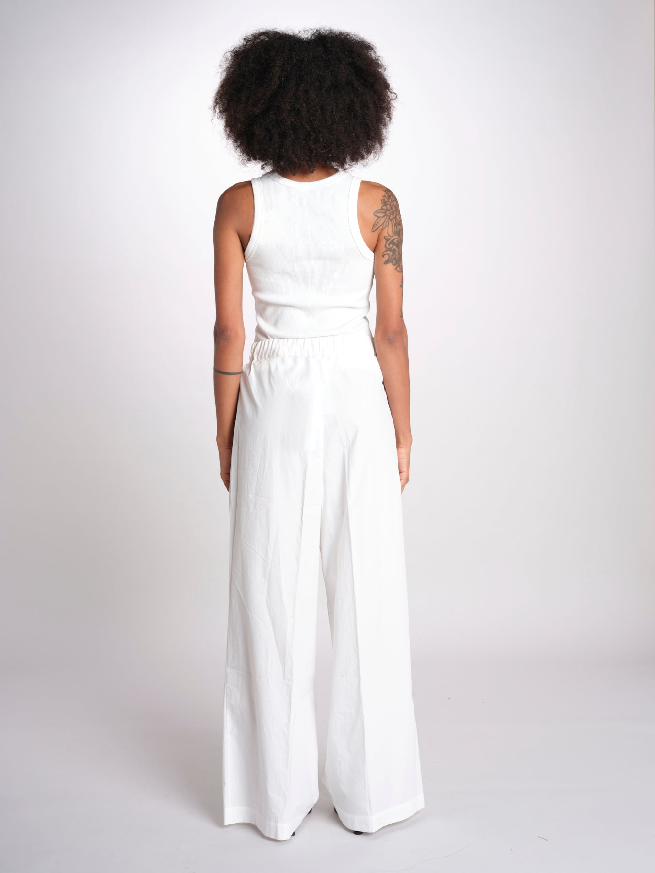 BENDA pantalone con pinces in popeline BENDA 2615131142600 004 BIANCO weekend maxmara 