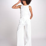 BENDA pantalone con pinces in popeline BENDA 2615131142600 004 BIANCO weekend maxmara 