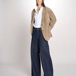 Blazer monopetto dalla linea oversize CEDRO 2615441051600 002 FANGO weekend maxmara 