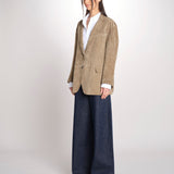 Blazer monopetto dalla linea oversize CEDRO 2615441051600 002 FANGO weekend maxmara 