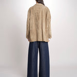 Blazer monopetto dalla linea oversize CEDRO 2615441051600 002 FANGO weekend maxmara 