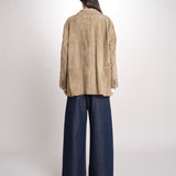 Blazer monopetto dalla linea oversize CEDRO 2615441051600 002 FANGO weekend maxmara 