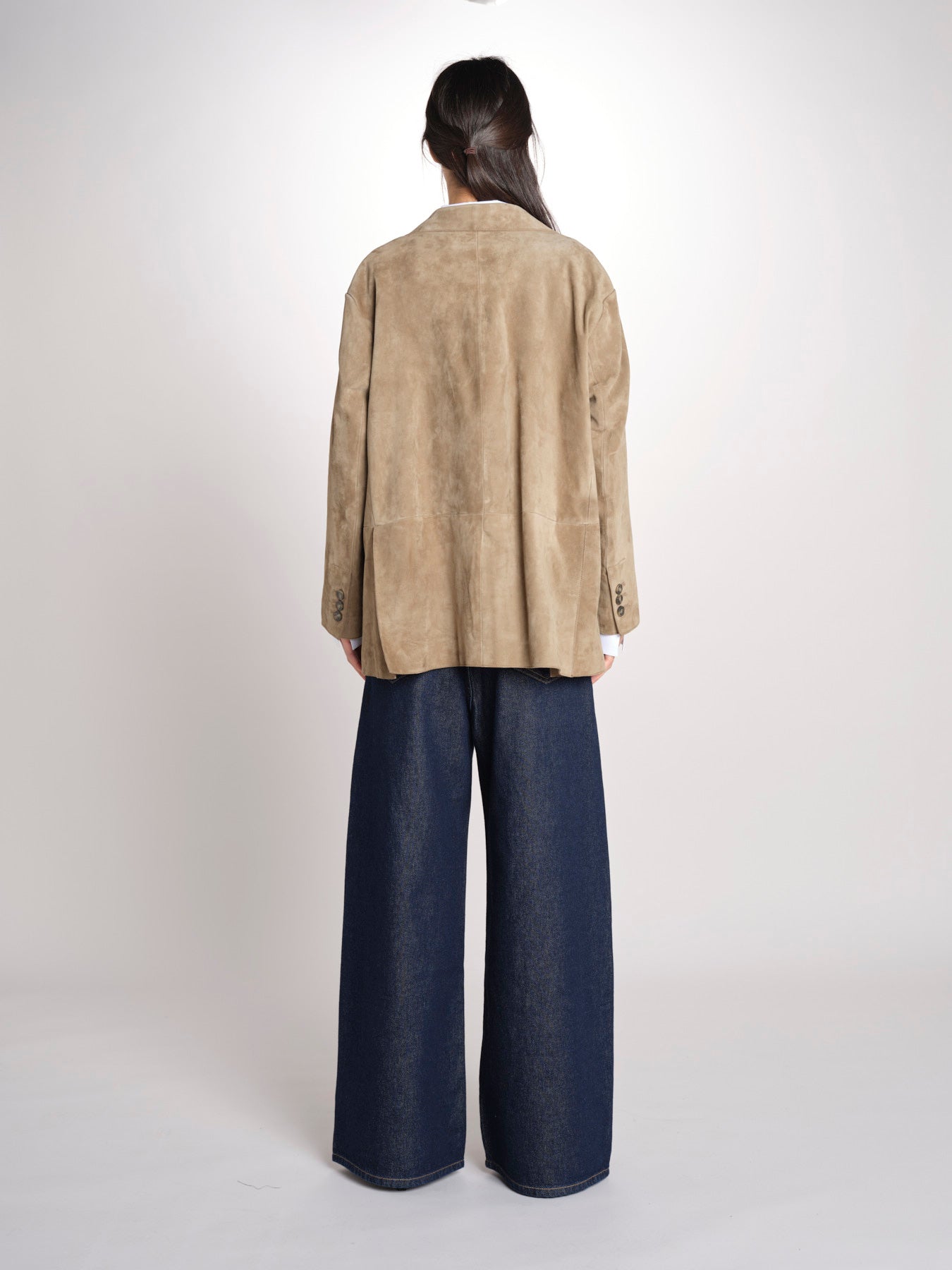 Blazer monopetto dalla linea oversize CEDRO 2615441051600 002 FANGO weekend maxmara 