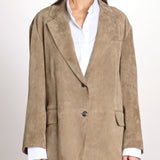 Blazer monopetto dalla linea oversize CEDRO 2615441051600 002 FANGO weekend maxmara 