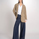 Blazer monopetto dalla linea oversize CEDRO 2615441051600 002 FANGO weekend maxmara 