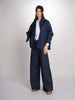Camicia oversize in denim di puro cotone