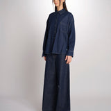 Camicia oversize in denim di puro cotone FOGGIA 2615111011600 001 BLU weekend maxmara 