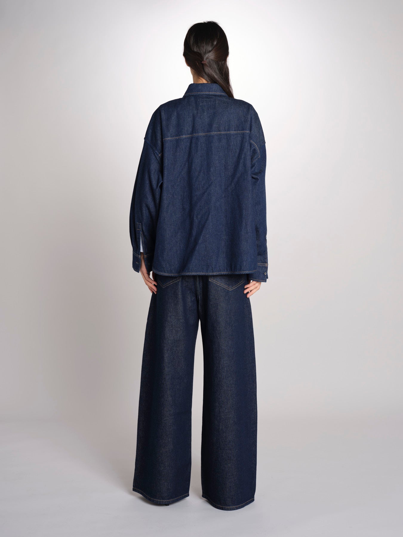 Camicia oversize in denim di puro cotone FOGGIA 2615111011600 001 BLU weekend maxmara 