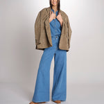 Camicia oversize in denim di puro cotone FOGGIA 2615111011600 002 BLU weekend maxmara 