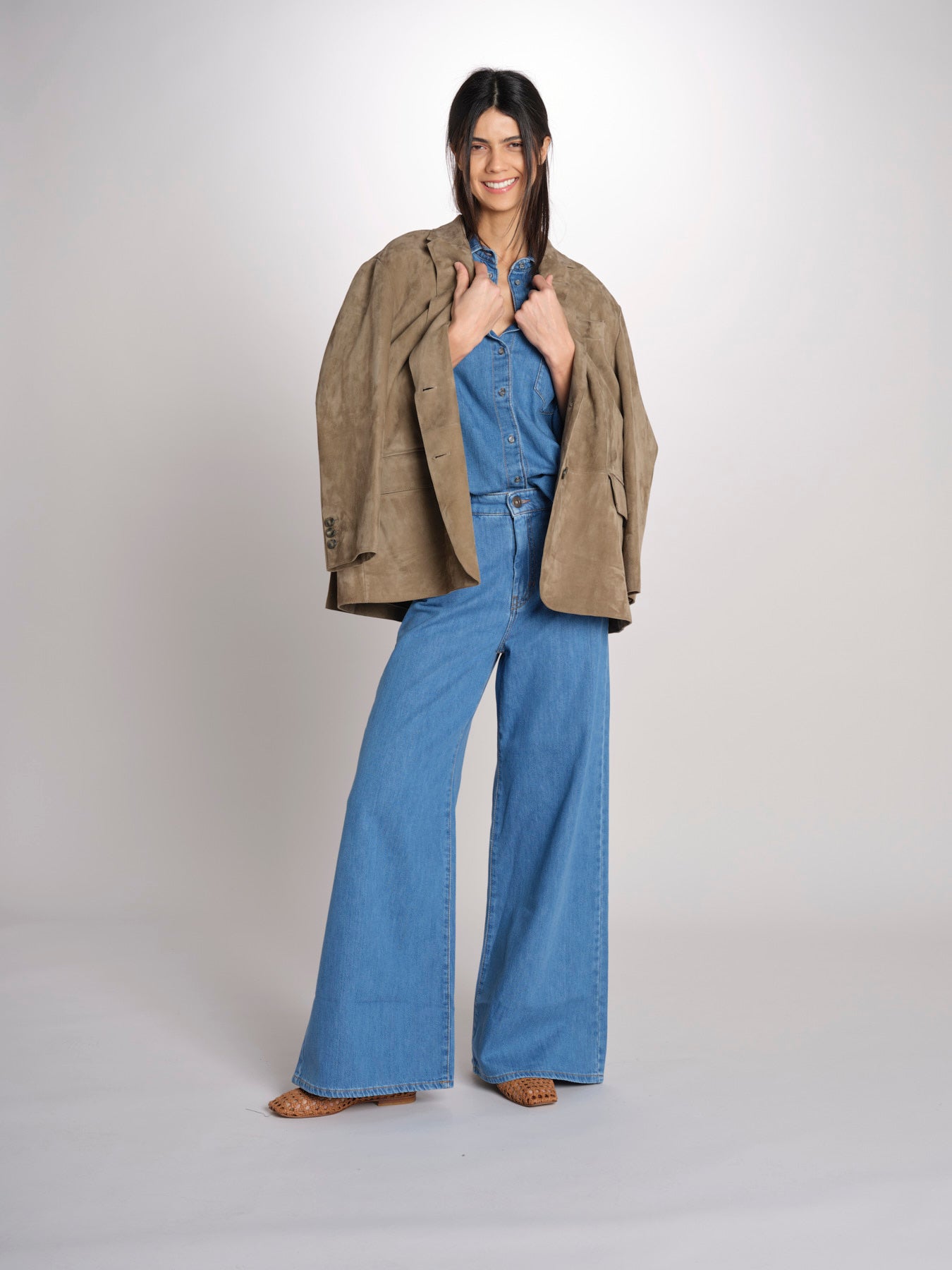 Camicia oversize in denim di puro cotone FOGGIA 2615111011600 002 BLU weekend maxmara 
