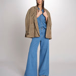 Camicia oversize in denim di puro cotone FOGGIA 2615111011600 002 BLU weekend maxmara 