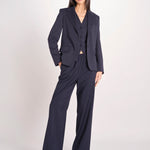 Blazer monopetto dalla linea leggermente sfiancata in jersey double di cotone GINNASTA 2615911011600 002 BLU weekend maxmara 