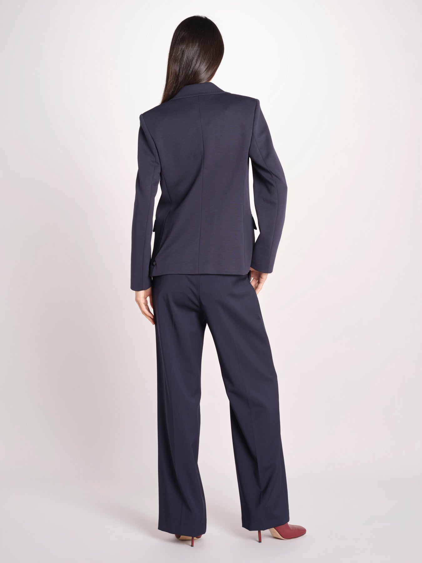 Blazer monopetto dalla linea leggermente sfiancata in jersey double di cotone GINNASTA 2615911011600 002 BLU weekend maxmara 