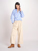 pantalone con elastico in popeline