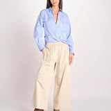 pantalone con elastico in popeline GOLFO 2615131102600 001 BEIGE weekend maxmara 
