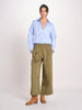 pantalone con elastico in popeline
