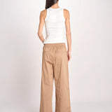pantalone con elastico in popeline GOLFO 2615131102600 005 TERRA weekend maxmara 