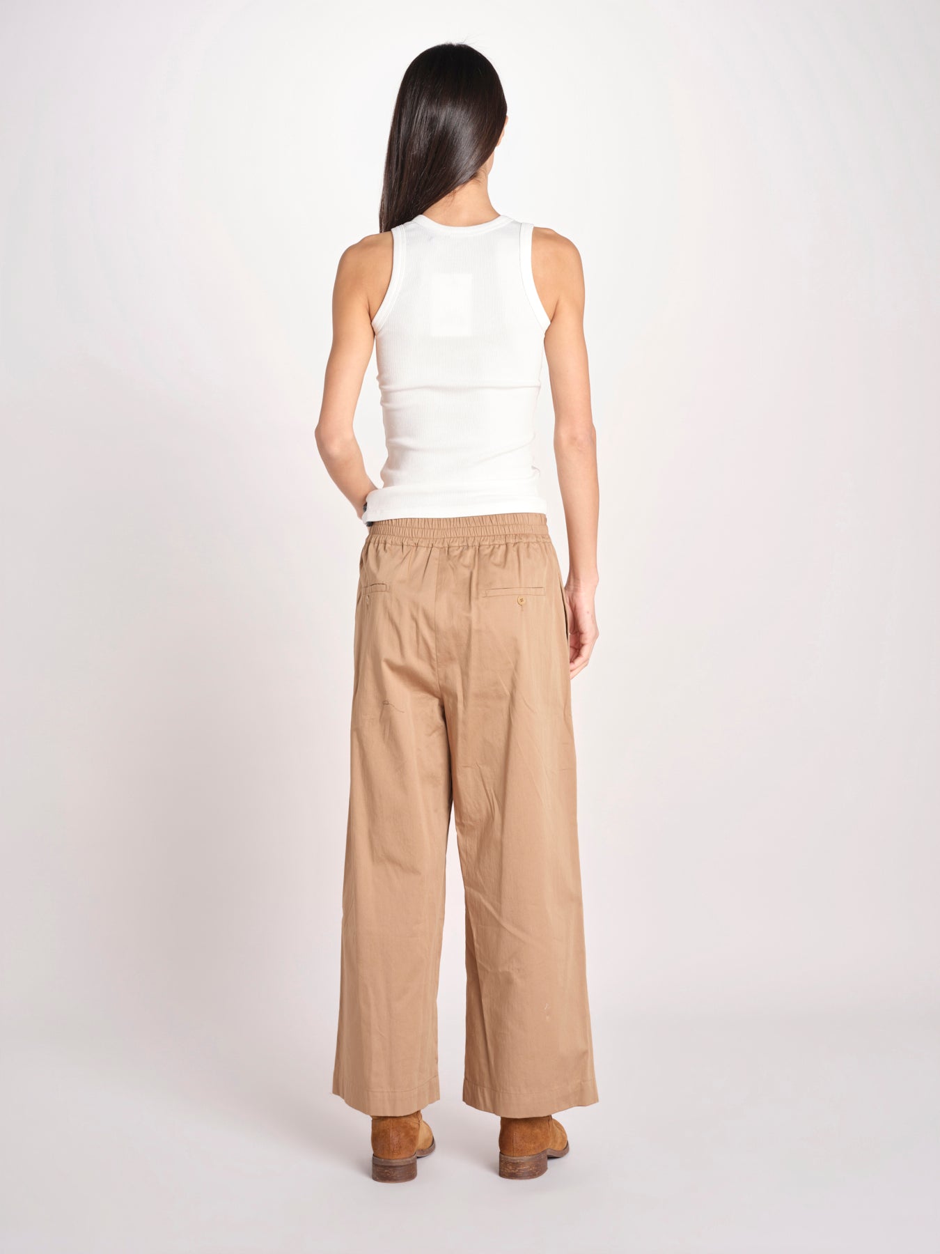 pantalone con elastico in popeline GOLFO 2615131102600 005 TERRA weekend maxmara 