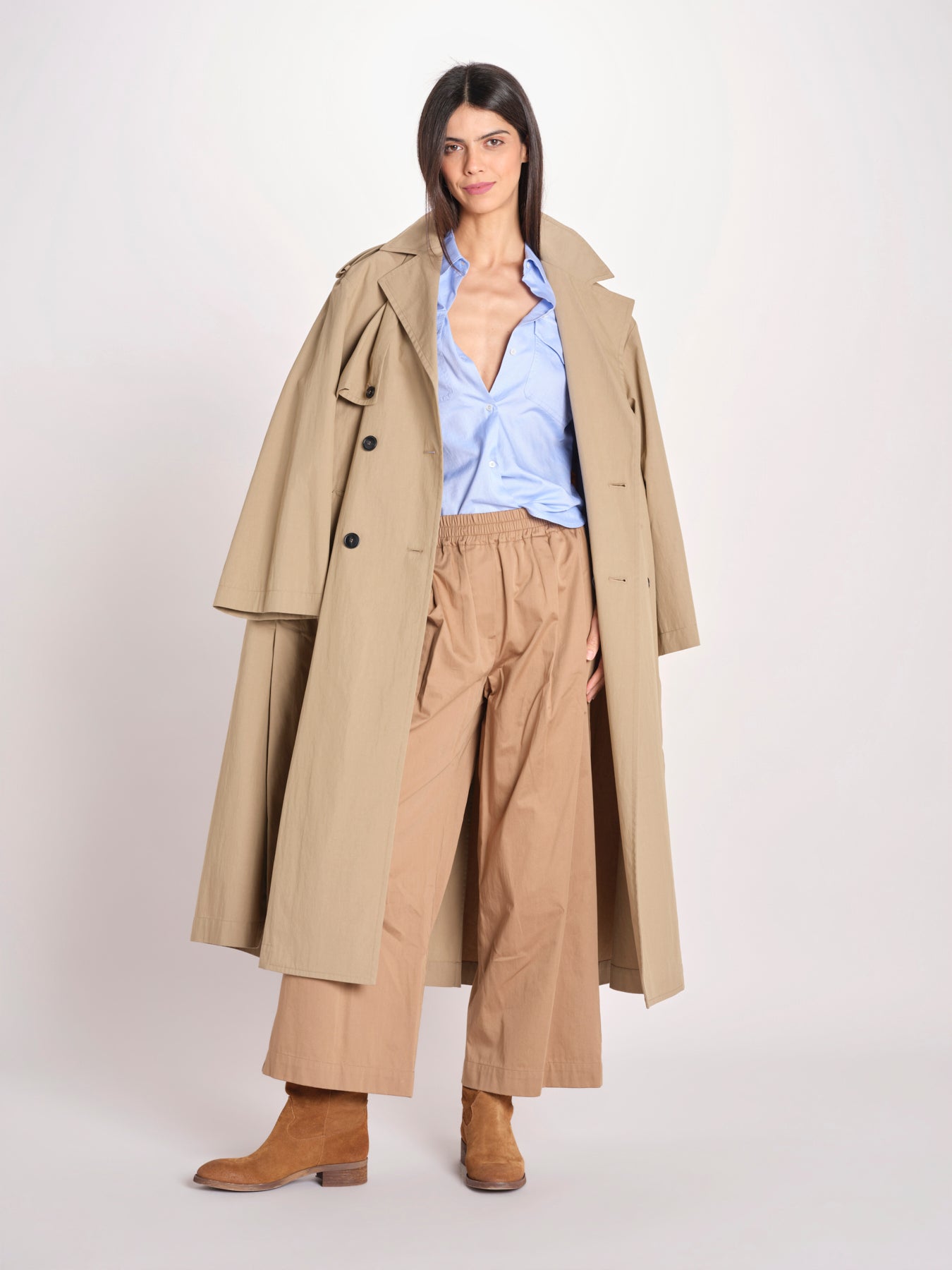 pantalone con elastico in popeline GOLFO 2615131102600 005 TERRA weekend maxmara 