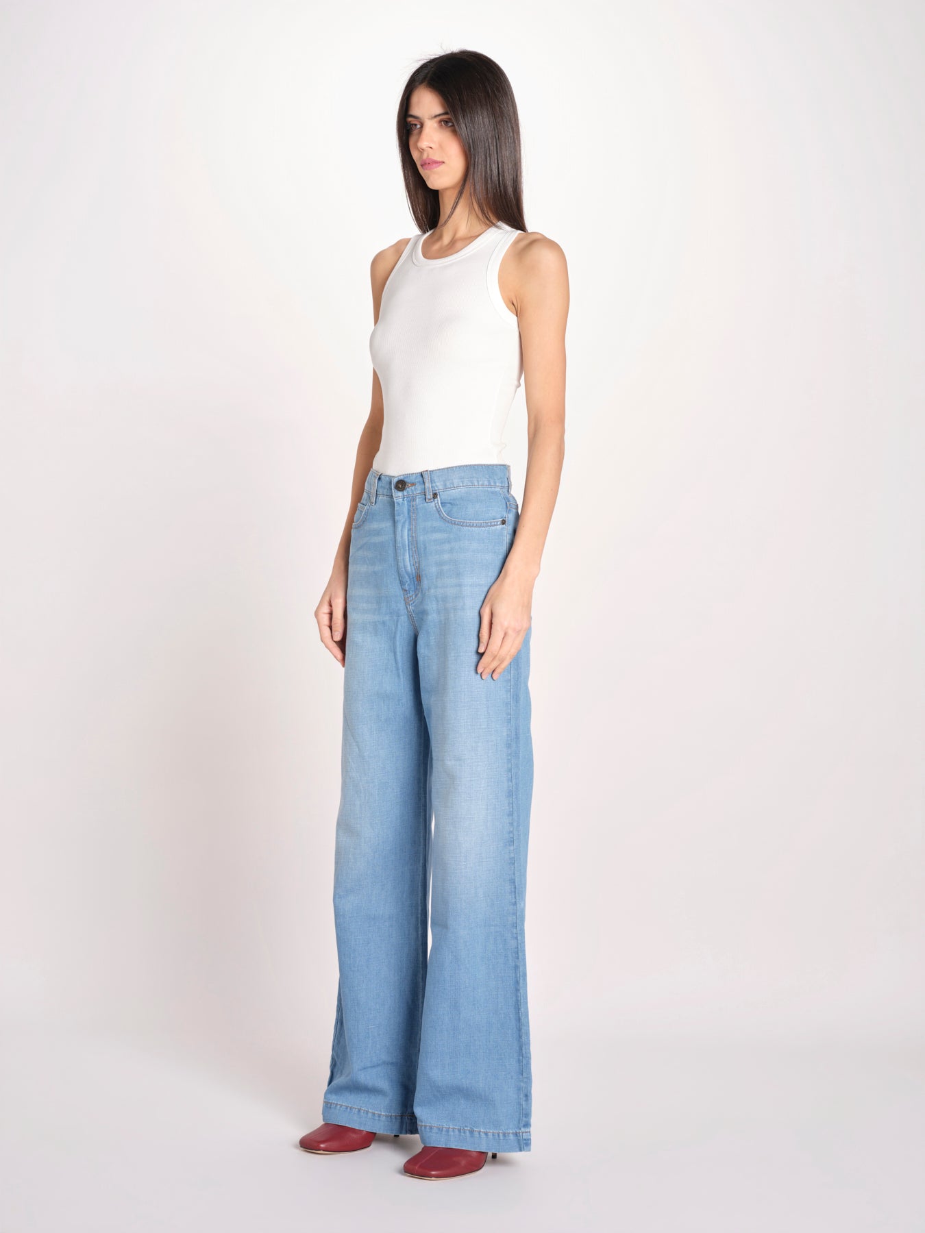 denim in misto lino LATINO 2615181012600 006 BLU weekend maxmara 