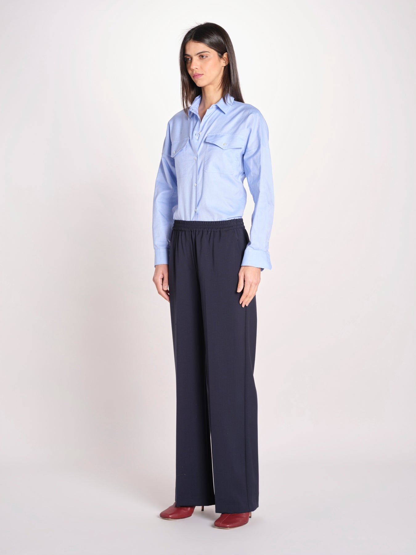 Pantalone straight leg con vita elasticizzata MALLO 2615131071600 001 weekend maxmara 