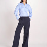 Pantalone straight leg con vita elasticizzata MALLO 2615131071600 001 weekend maxmara 