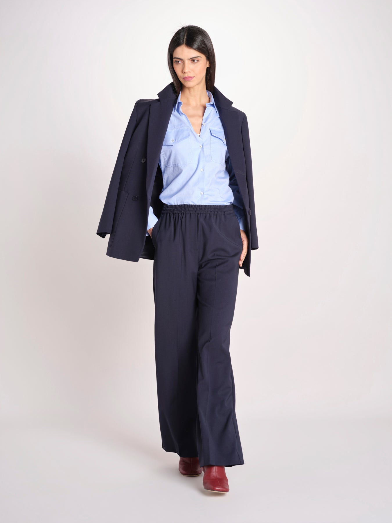 Pantalone straight leg con vita elasticizzata MALLO 2615131071600 001 weekend maxmara 