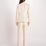 giacca in lino ad un bottone NALUT 2615041072600 023 ECRU weekend maxmara 