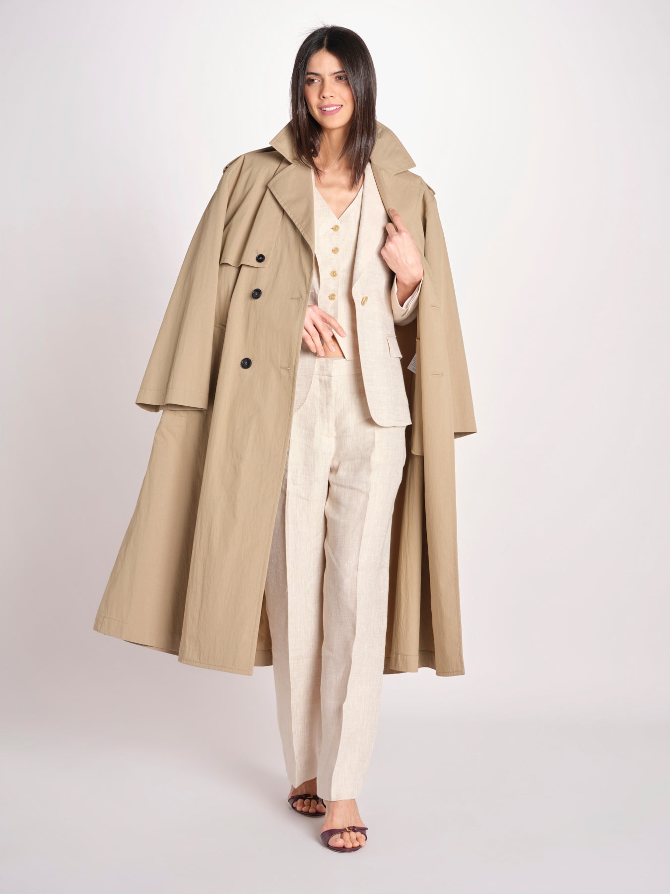 giacca in lino ad un bottone NALUT 2615041072600 023 ECRU weekend maxmara 