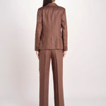 giacca in lino ad un bottone NALUT 2615041072600 037 CIOCCOLATO weekend maxmara 