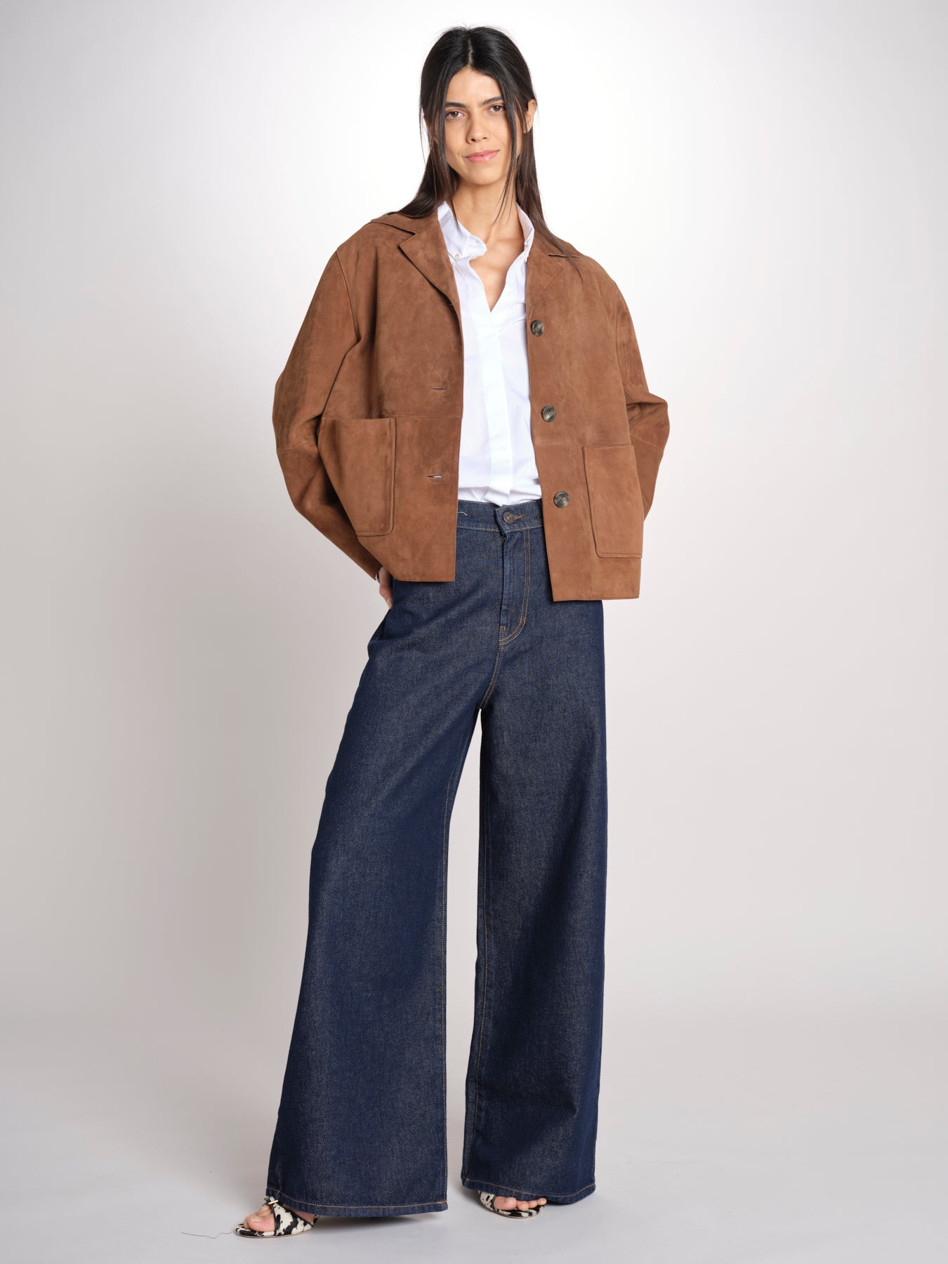 PALCHI giacca cropt scamosciasta con tasche applicate PALCHI2615441021650 002 weekend maxmara 