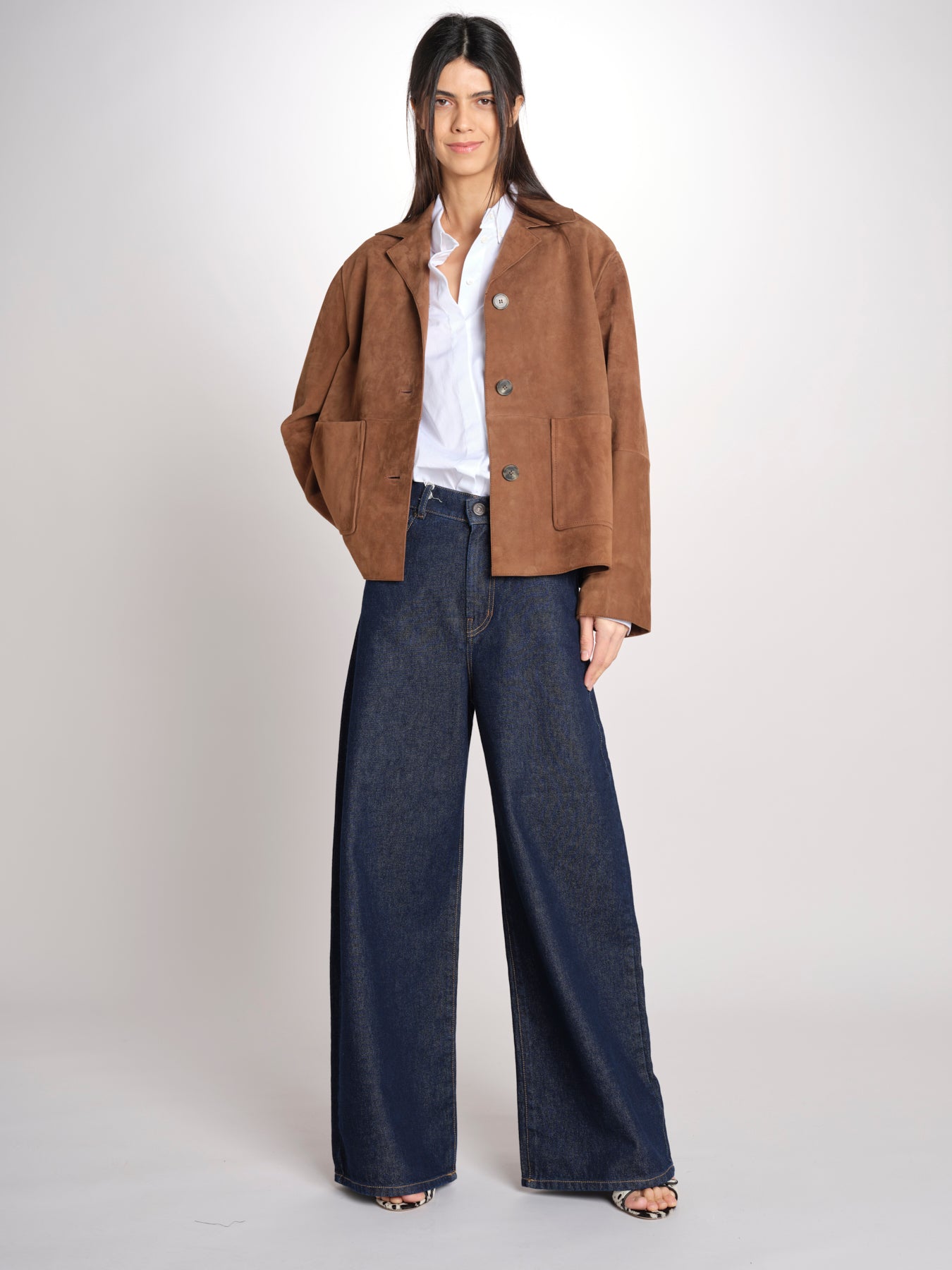 PALCHI giacca cropt scamosciasta con tasche applicate PALCHI2615441021650 002 weekend maxmara 