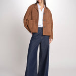 PALCHI giacca cropt scamosciasta con tasche applicate PALCHI2615441021650 002 weekend maxmara 
