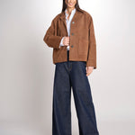 giacca crop  in pelle scamosciata PALCHI 2615441021600 001 weekend maxmara 