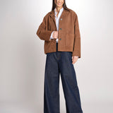 giacca crop  in pelle scamosciata PALCHI 2615441021600 001 weekend maxmara 