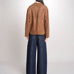giacca crop  in pelle scamosciata PALCHI 2615441021600 001 weekend maxmara 