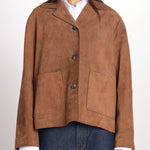 giacca crop  in pelle scamosciata PALCHI 2615441021600 001 weekend maxmara 