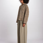 giacca crop in pelle scamosciata PALCHI 2615441021670 002 weekend maxmara 