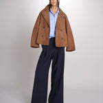 camicia dalla linea sfiancata con pince PESI 2615111041600 002 AZZURRO weekend maxmara 