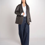 blazer monopetto dal volume oversize PILA 2615441041600 001 MARRONE weekend maxmara 