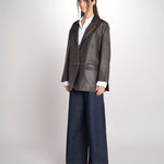 blazer monopetto dal volume oversize PILA 2615441041600 001 MARRONE weekend maxmara 
