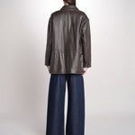 blazer monopetto dal volume oversize PILA 2615441041600 001 MARRONE weekend maxmara 