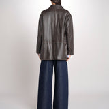 blazer monopetto dal volume oversize PILA 2615441041600 001 MARRONE weekend maxmara 