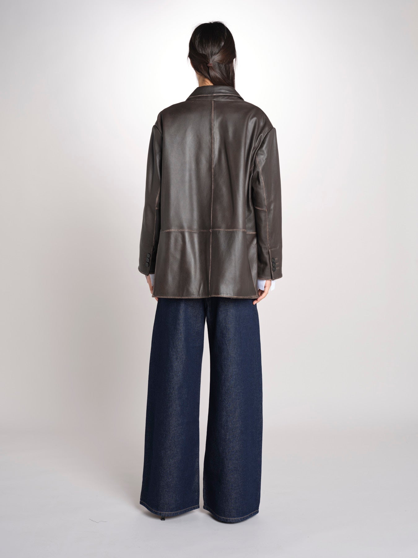 blazer monopetto dal volume oversize PILA 2615441041600 001 MARRONE weekend maxmara 