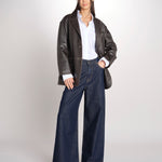 blazer monopetto dal volume oversize PILA 2615441041600 001 MARRONE weekend maxmara 