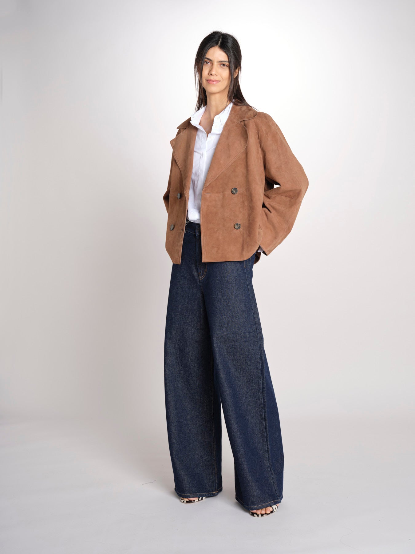 caban doppiopetto foderata in pelle scamosciata SOSPIRO 2615441011600 001 weekend maxmara 