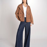 caban doppiopetto foderata in pelle scamosciata SOSPIRO 2615441011600 001 weekend maxmara 