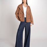 caban doppiopetto foderata in pelle scamosciata SOSPIRO 2615441011600 001 weekend maxmara 